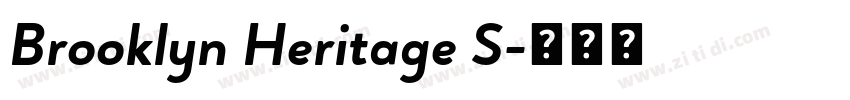 Brooklyn Heritage S字体转换
